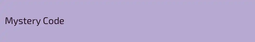 Mystery Code